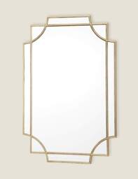 DAR Guapo Rectangular Wall Mirror Gold