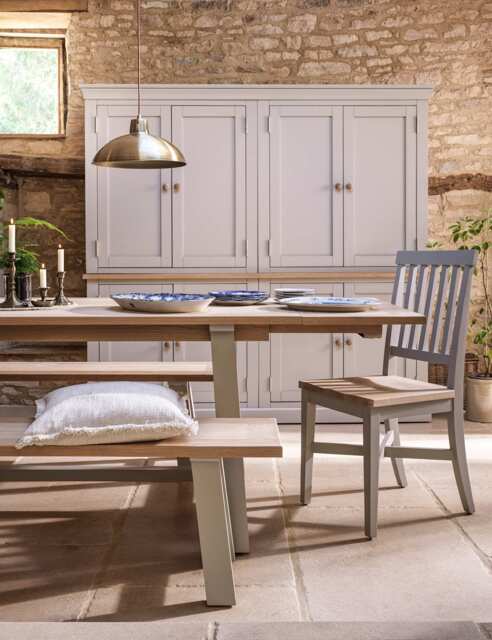 Cotswold Company Chester 6-10 Seater Extending Dining Table Grey