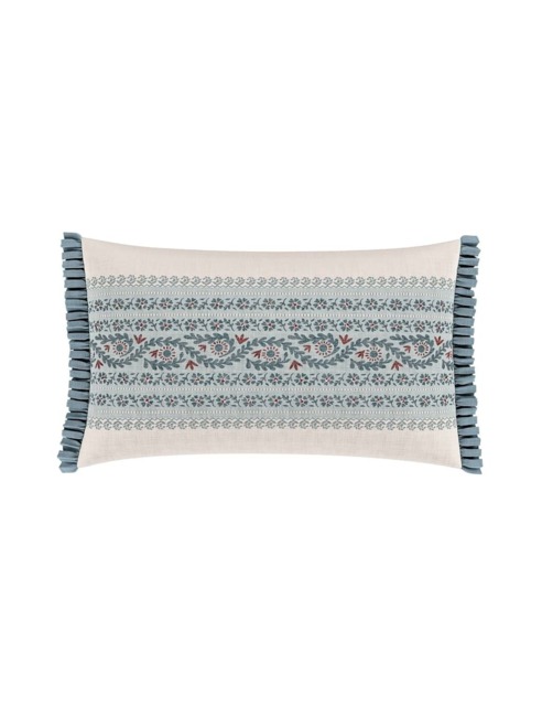 V&A Opulent Stripe Rectangle Cushion Cream Mix
