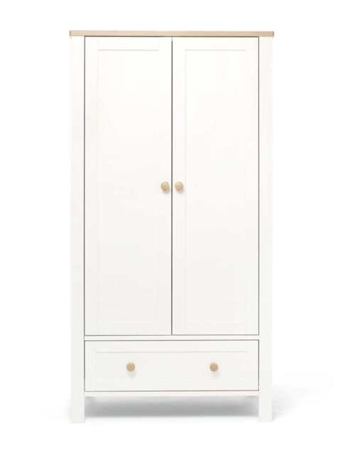 Mamas & Papas Wedmore Wardrobe - White Oak White Mix