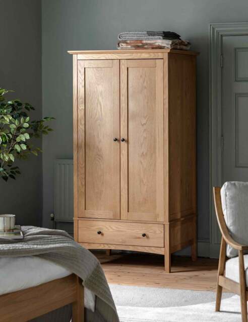 Gallery Direct Rye Double Wardrobe Natural
