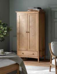 Gallery Direct Rye Double Wardrobe Natural