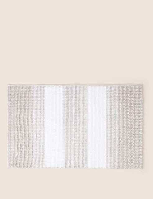 M&S Bobble Striped Bath Mat Natural