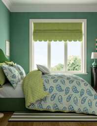 LAND & SHORE Pure Cotton Melody Bedding Set Green