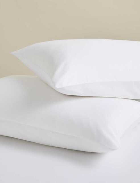 M&S 2 Pack Rest & Renew Pure Cotton Pillowcases White