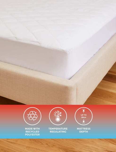 Body Sensor™ Body Temperature Control Extra Deep Mattress Protector White