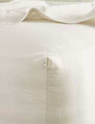 Bedfolk Pure Cotton Washed Fitted Sheet Soft White