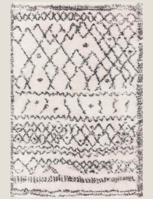 Asiatic Alto Moroccan Shaggy Rug Cream Mix