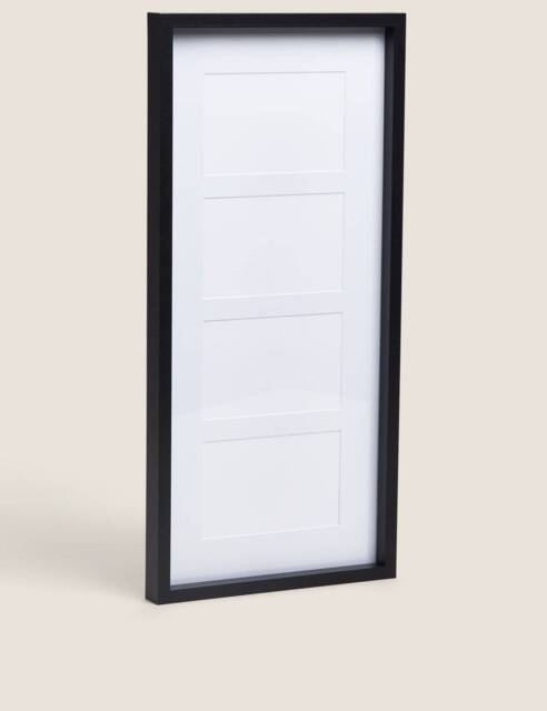 M&S 4 Aperture Photo Frame 6 x 4 inch Black
