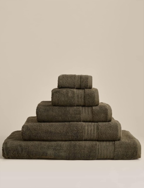M&S Egyptian Cotton Towel Khaki