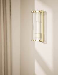 M&S Monroe Wall Light Antique Brass