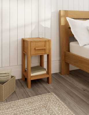 M&S Collection Sonoma™ 1 Drawer Slim Bedside Table - Oak, Oak
