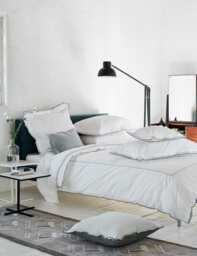 Designers Guild Pure Cotton 400 Thread Count Flat Sheet Grey Mix