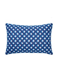 English Heritage Amsee Geo Embroidered Bolster Cushion Multi