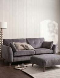 BARKER AND STONEHOUSE Ellis Footstool Charcoal