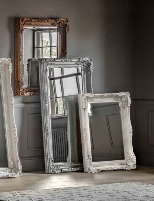 Gallery Direct Carved Louis Extra Large Wall Mirror Cream