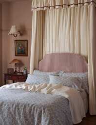 Piglet In Bed Linen Rich Folk Floral Duvet Cover Blue Mix