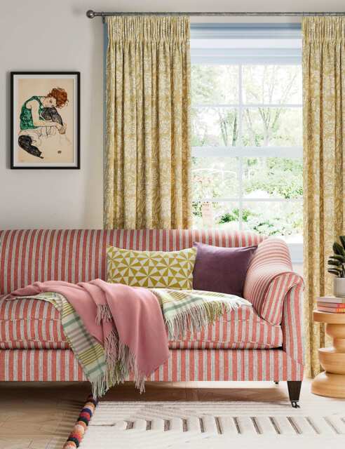 LAND & SHORE Wool Blend Checked Throw Multi