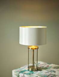 Laura Ashley Harrington Small Table Lamp Antique Brass