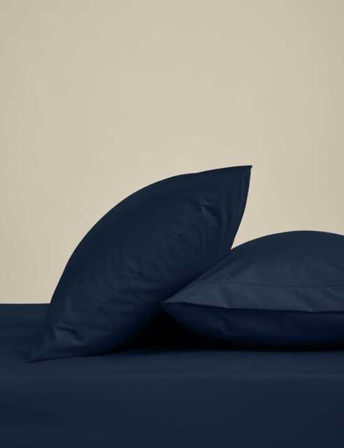 M&S 2 Pack Egyptian Cotton Pillowcases Navy