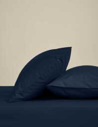 M&S 2 Pack Egyptian Cotton Pillowcases Navy