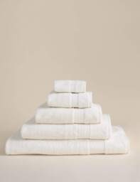 M&S Egyptian Cotton Towel Ivory