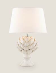Laura Ashley Ceramic Artichoke Table Lamp Silver