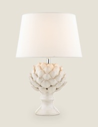 Laura Ashley Ceramic Artichoke Table Lamp Silver