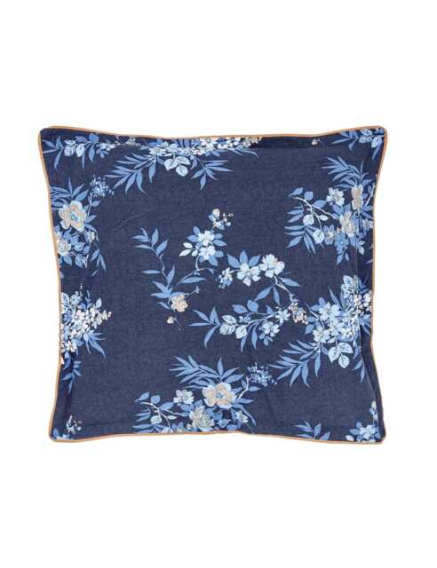 Bedeck of Belfast 2 Pack Pure Cotton Nahla Pillowcases Cobalt