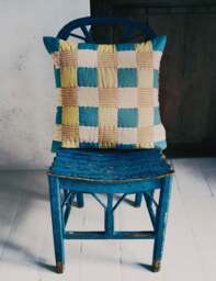 M&S Pure Cotton Quilted Patchwork Cushion Multi