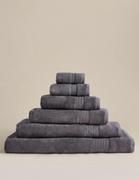 M&S Egyptian Cotton Towel Charcoal