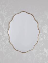 Laura Ashley Medora Oval Wall Mirror Gold