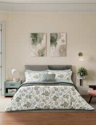 Bedeck of Belfast Velvet Reya Emira Quilted Throw Olive