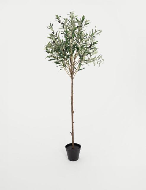 Blooming Artificial 4.5ft Artificial Mediterranean Olive Tree Green