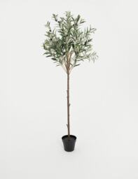 Blooming Artificial 4.5ft Artificial Mediterranean Olive Tree Green