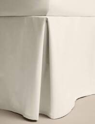 M&S Pure Egyptian Cotton Valance Sheet Cream