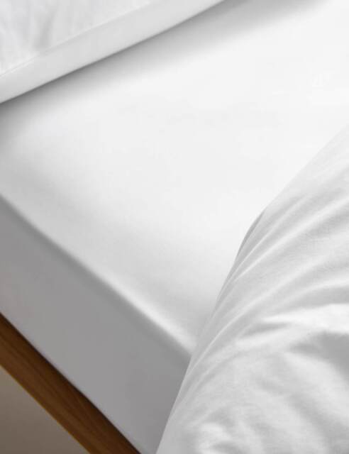 M&S Body Sensor™ Deep Fitted Sheet White