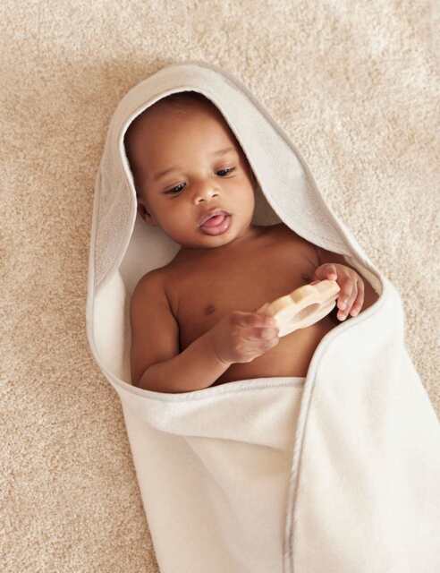 MORI Pure Cotton Hooded Baby Towel White Mix