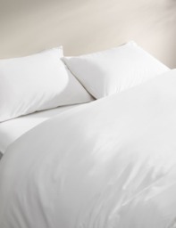 M&S Cotton Rich Bedding Set White