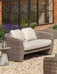 Gallery Direct Positano Two Seater Outdoor Sofa Natural