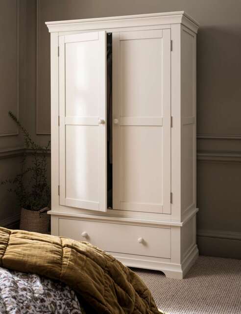 Cotswold Company Chantilly Double Wardrobe White