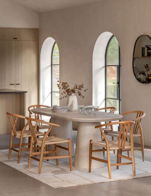Gallery Direct Pedra 6 Seater Dining Table Natural