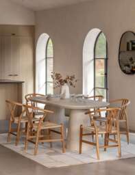 Gallery Direct Pedra 6 Seater Dining Table Natural