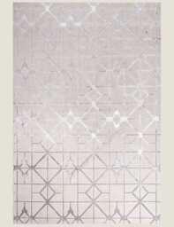 Asiatic Aurora Lattice Rug Silver