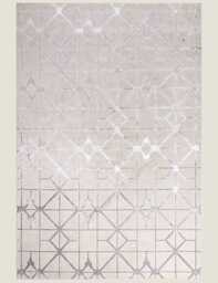 Asiatic Aurora Lattice Rug Silver