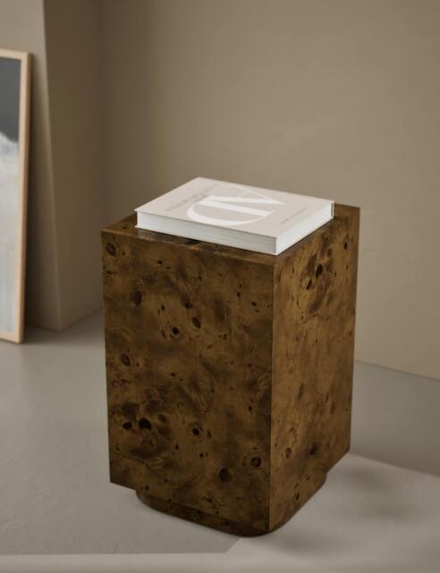 Gallery Direct Burl Side Table Natural Mix