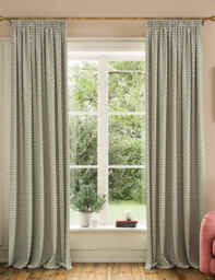 Joules Floral Foulard Pure Cotton Pencil Pleat Curtains Cream Mix