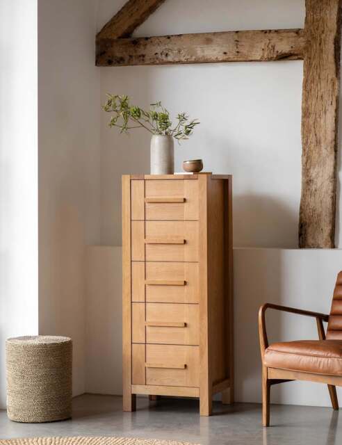 Gallery Direct Sonoma™ Tall 5 Drawer Chest Oak