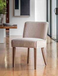 Gallery Direct Set of 2 Tarnby Dining Chairs Beige Mix