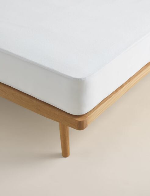 Sleep Solutions Terry Waterproof Mattress Protector White